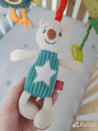 Развивающая игровая дуга с игрушками Happy baby