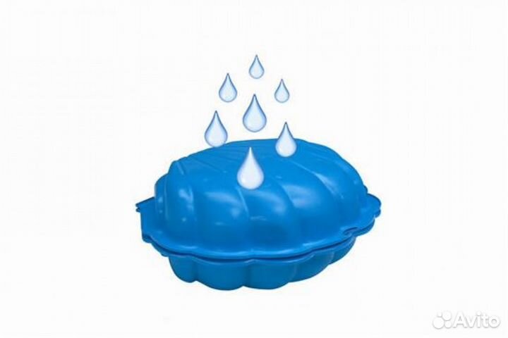 Песочница Paradiso «Ракушка» с крышкой 752