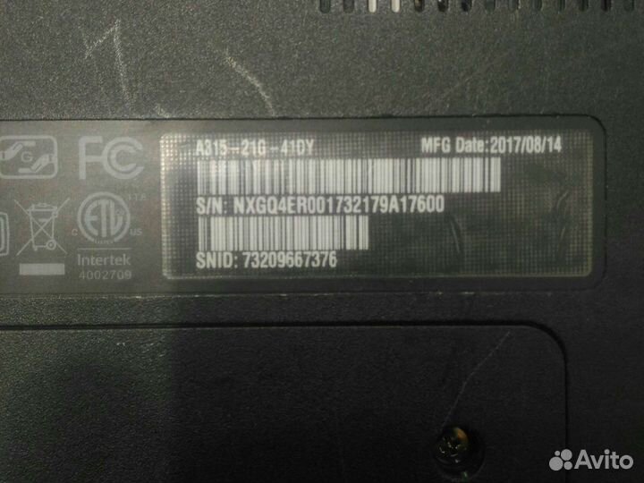 Ноутбук acer aspire