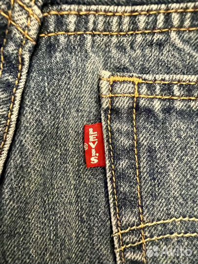 Джинсы levis 501 skinny синие W27 L28