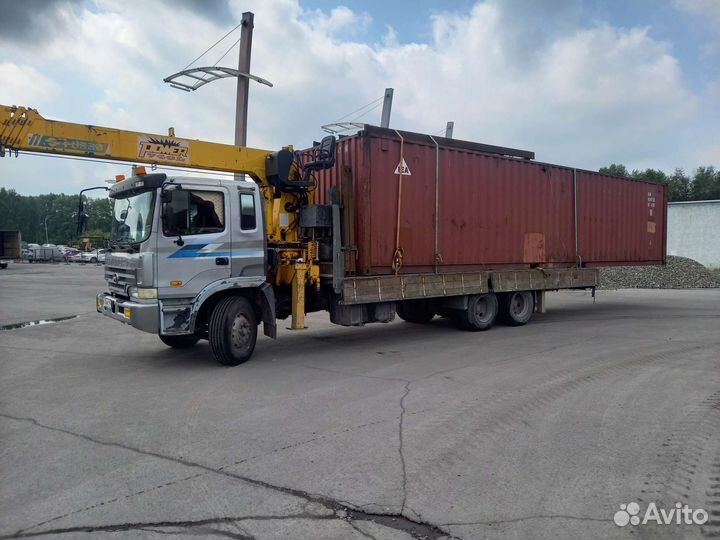 Аренда и услуги манипулятора, стрела 7 т, 21 м, борт 10 т, 8.5 м