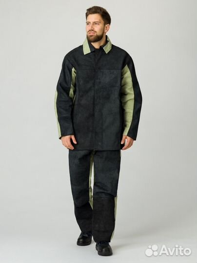 Костюм сварщика брезент, спилок зимний утепленный