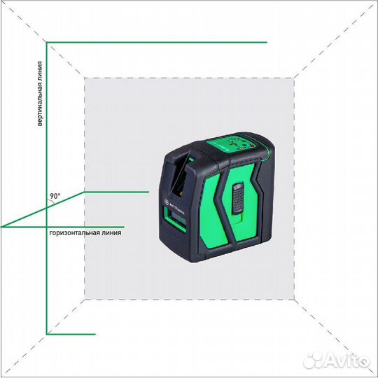 Лазерный уровень instrumax element 2D green