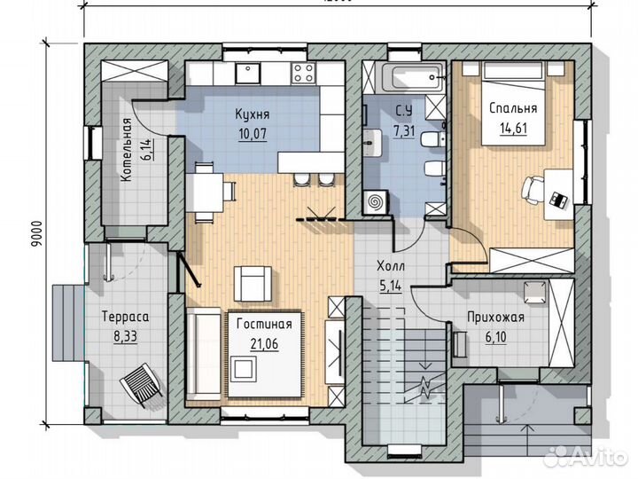 Строительство дома 220м² в ипотеку по проекту