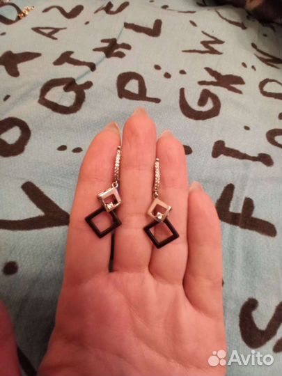 Серьги серебро