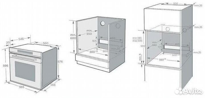 Новый духовой шкаф Korting OKB 1360 csgw MW, белый