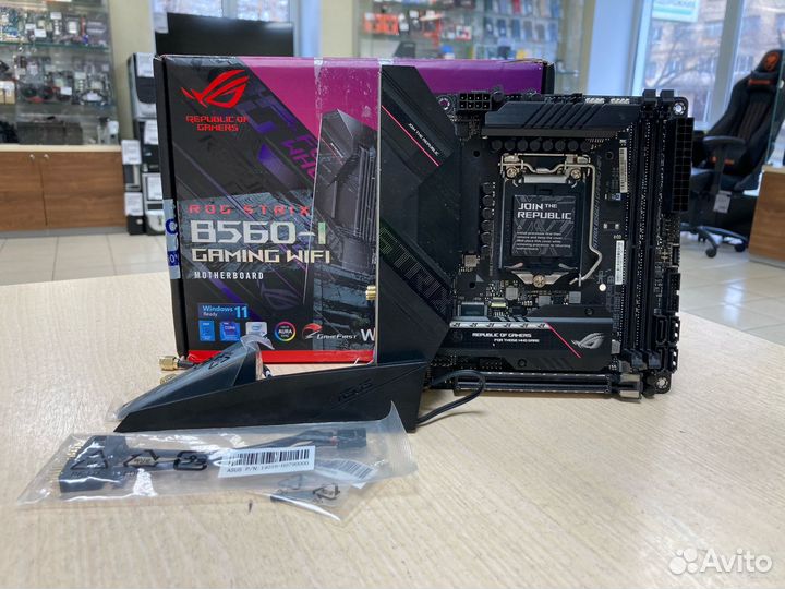 Мп Asus ROG strix B560-I gaming wifi ITX s1200