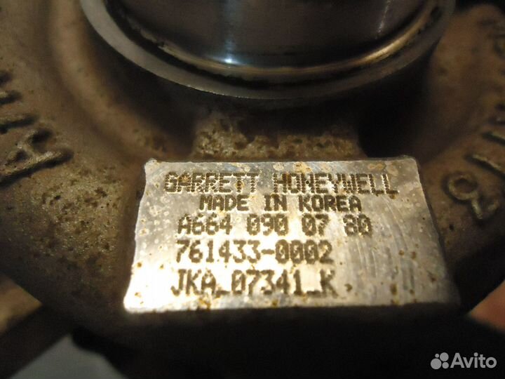 6640900780 турбина D20DT SsangYong Actyon