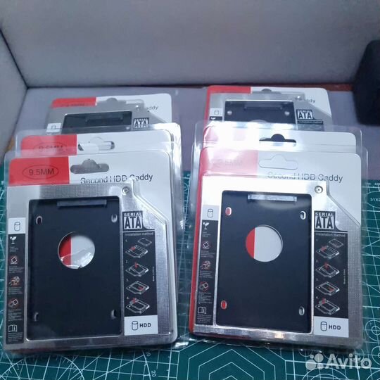 Салазки/оптибей для hdd/ssd 9.5mm/12.7 мм