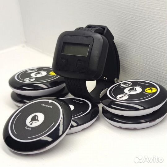 Кнопка вызова персонала, официанта с часами