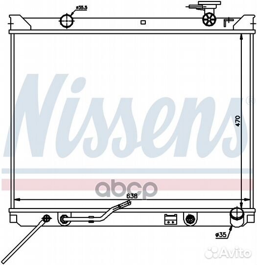 Радиатор 66682 Nissens