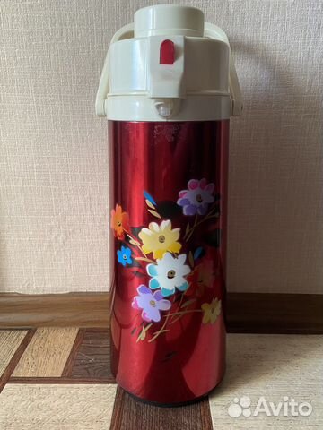 Термос с помпой СССР