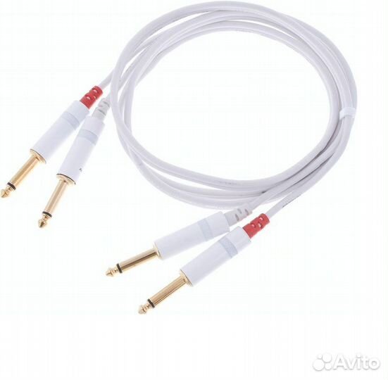 Аудиокабель Cordial 2x6.3-2x6.3 1,5m