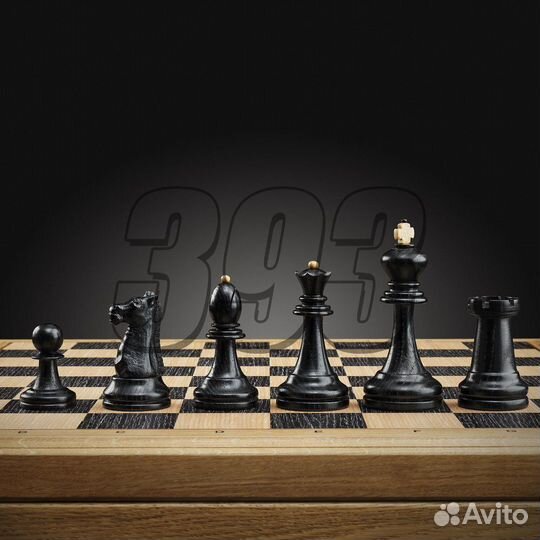 Шахматы Стаунтон (чёрно-белые) (48522)