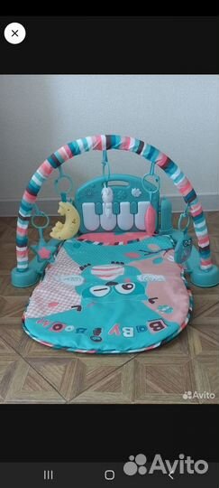 Детский развивающий коврик с пианино