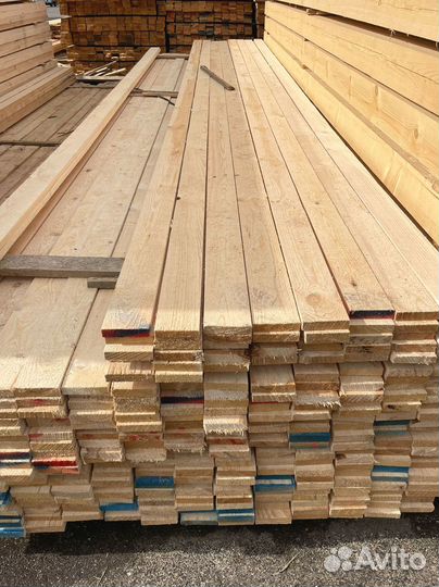 Доска обрезная 25х100х6000мм 1 сорт ГОСТ