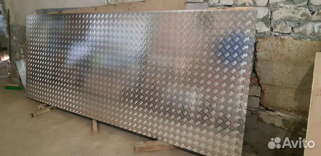 Алюминиевый лист рифлённый 2мм 1200х3000мм