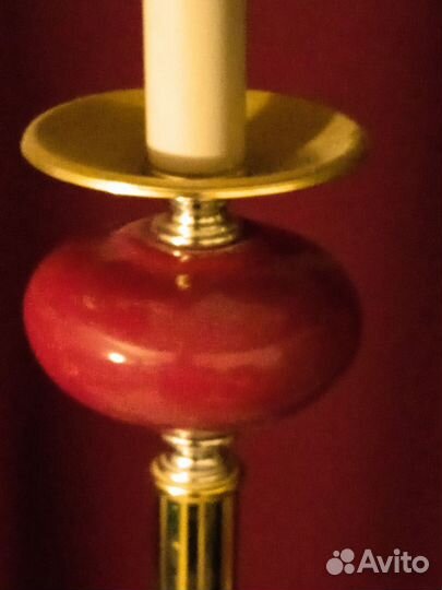 Торшер рабочий с фарфоровой вставкой