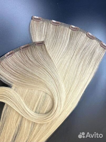 Волосы на заколках из натуральных волос