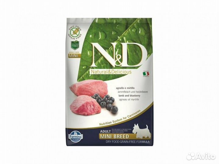 Farmina N&D корм для собак мелких пород-ягненок