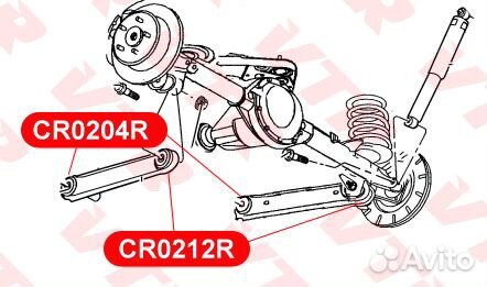 Сайлентблок нижнего рычага задней подвески задний