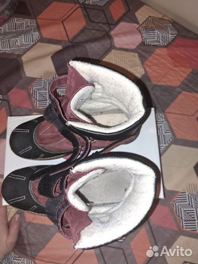 Ботинки демисезонные для девочки, 35 размер