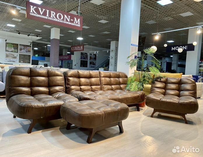 Диван кровать комплект в антивандальной замше