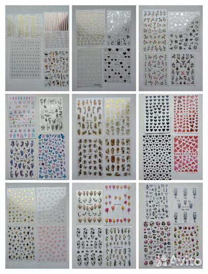 Наклейки для ногтей, для маникюра Новые