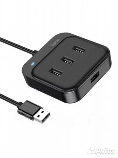 USB HUB разветвитель хаб hoco HB31 4в1 USB2-4xUSB2