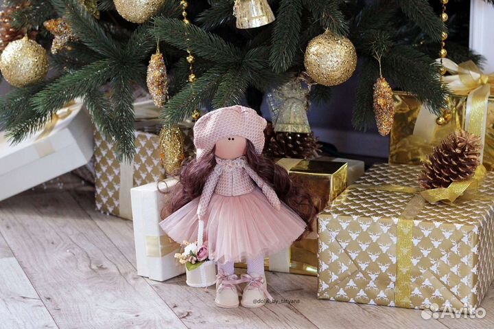 Кукла тильда интерьерная текстильная