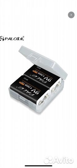 Аккумуляторы Крона Palo - 2 шт 9v 9в1200mAh Li-ion