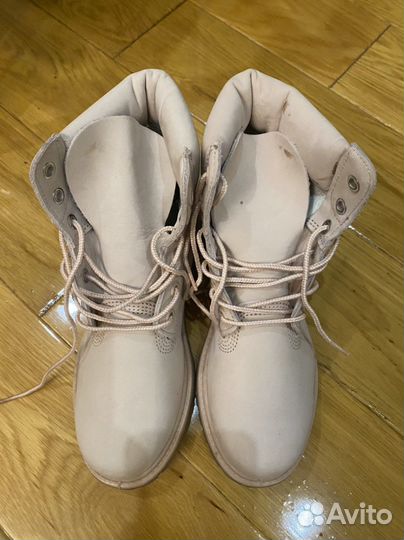 Ботинки timberland пудровые новые оригинал 35-36р