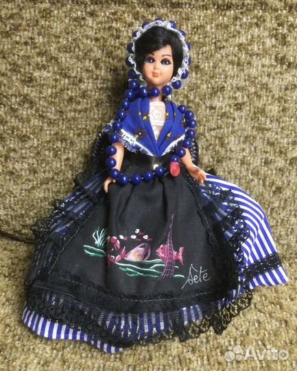 Кукла коллекционная винтаж Европа