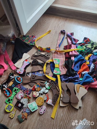 Галстуки бабочки, деревянные бабочки пакетом