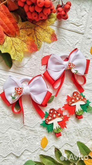 Банты для волос,ручная работа