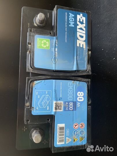 Аккумулятор агм Exide 80ah