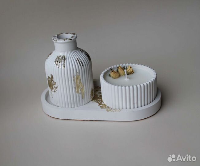 Наборы из гипса, свечи