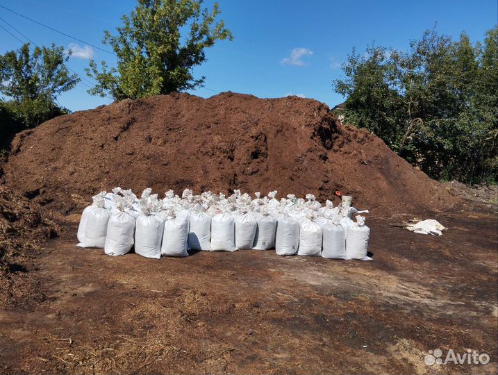 Перегной конский в мешках