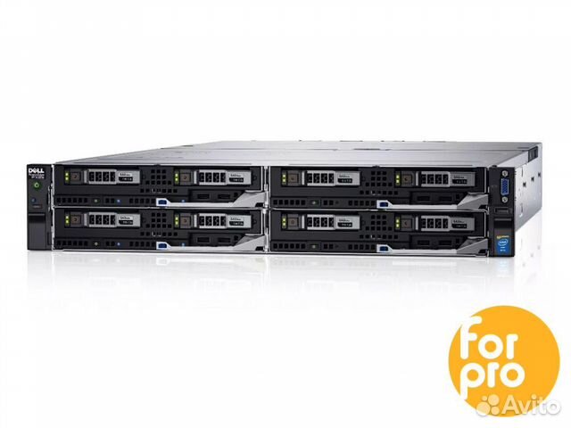 Сервер dell FX2S 4xFC630 8xE5-2680v4 704GB, H730