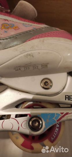 Роликовые коньки детские раздвижные 31-34 размер
