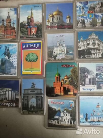 Магниты на холодильник города россии