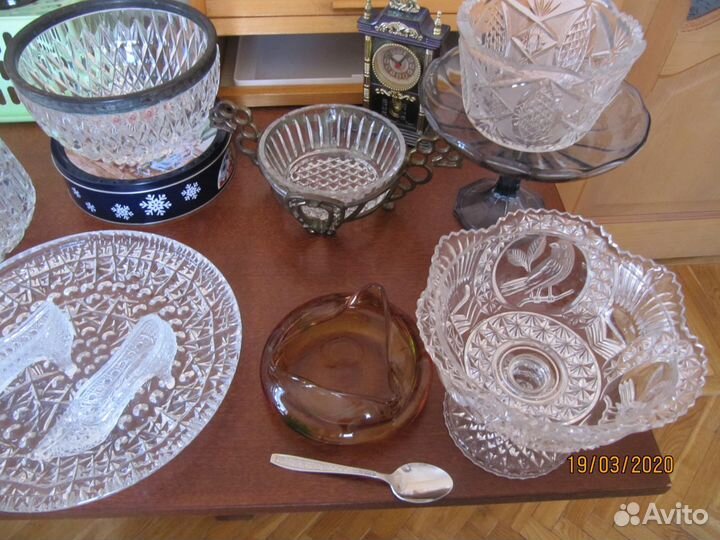 Пепельница СССР/Цвет коньяка/Чехия/Тяжёлая