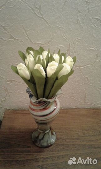 Букеты из иск. тюльпанов