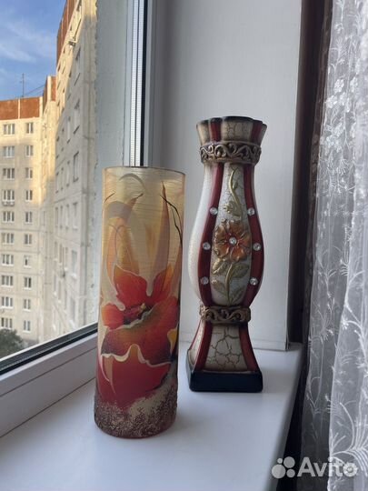 Ваза для цветов большая богема