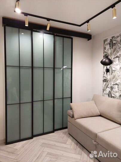 Межкомнатные перегородки стеклянные раздвижные