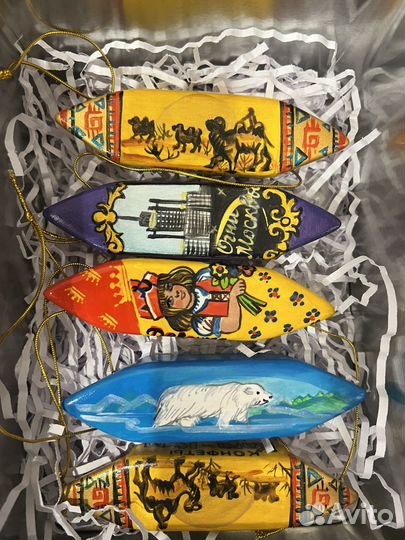 Набор советских конфет на елку фарфор