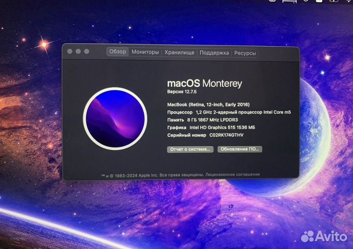 MacBook Retina Early 2016