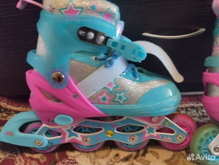Роликовые коньки детские раздвижные