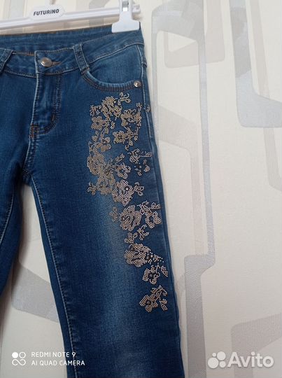 Джинсы утепленные 128