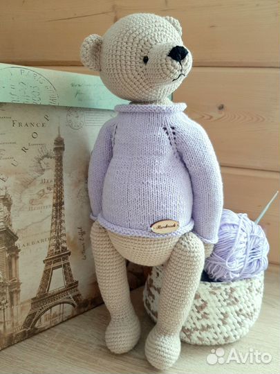 Вязаные игрушки. Мишка